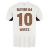 Conjunto (Camiseta+Pantalón Corto) Bayer 04 Leverkusen Florian Wirtz 10 Segunda Equipación 2024-25 - Niño